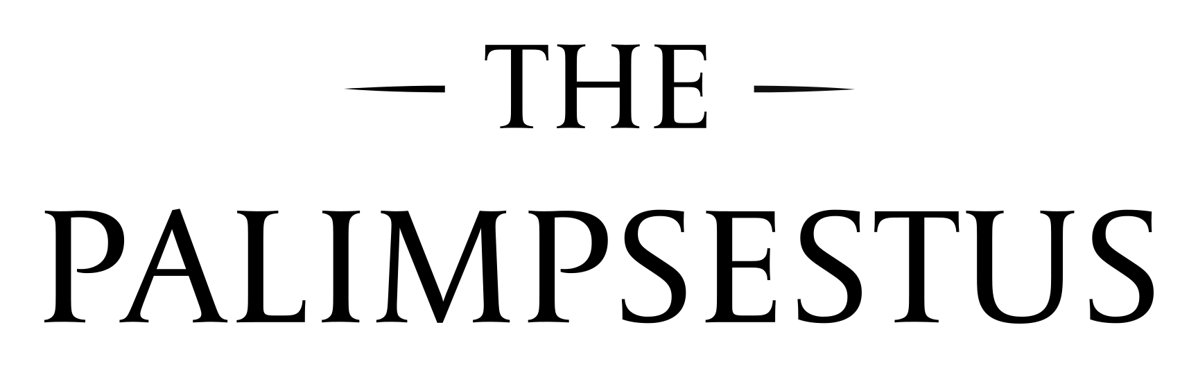The Palimpsestus companion wordmark from the delivered SANTEN presentation
